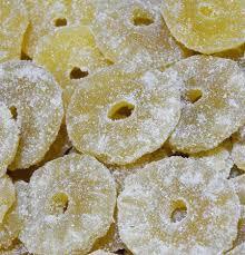 Abacaxi e rodelas açucarado 100 grs